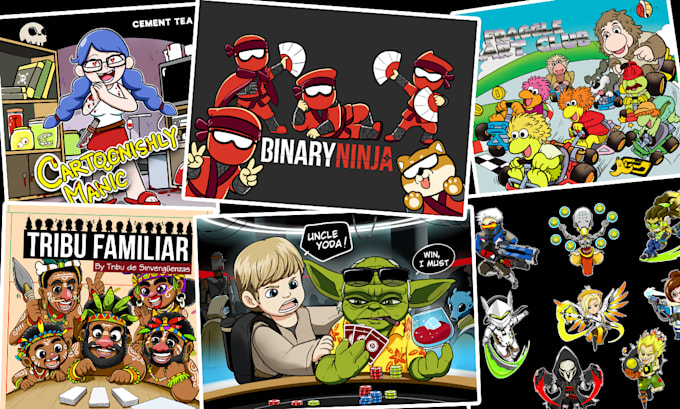 draw custom character anime or comic style illustration