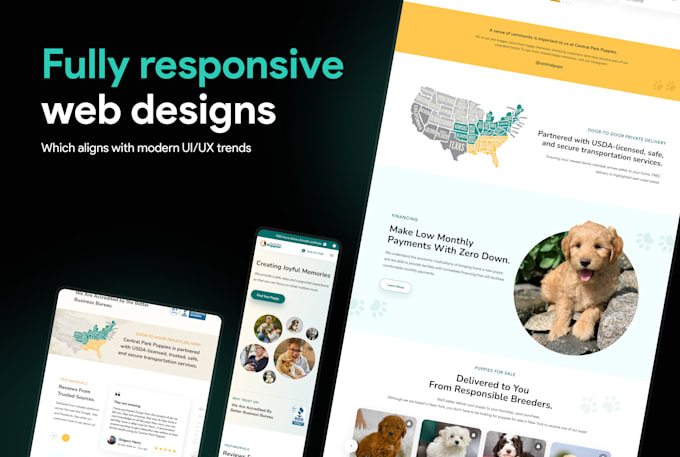 do website UI UX design for you