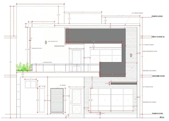 create detailed architectural construction drawings and layout plans