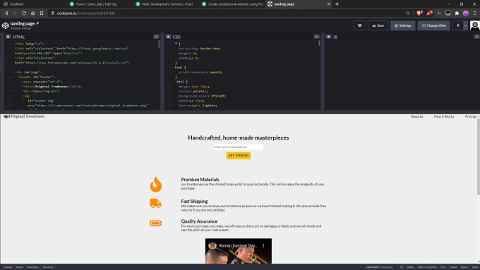 Create professional website using html css and javascript by Sonio_deji ...