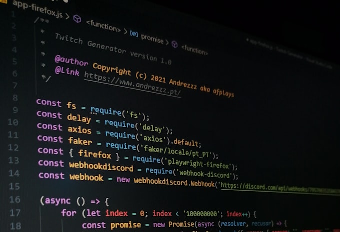 fix errors or develop node js application