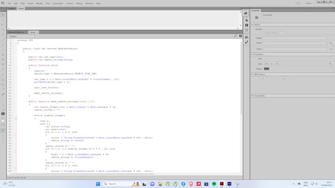 code or script actionscript