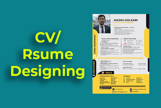 design professional resume and cv