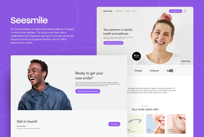 design quality website design or landing page in adobe xd