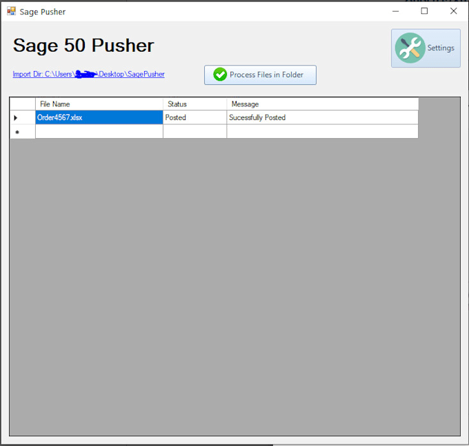 build an app to import data into quickbooks or sage