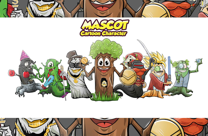 create character, mascot, or cartoon logo