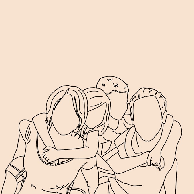 Draw you a custom line art portrait illustration by Seemahaider | Fiverr