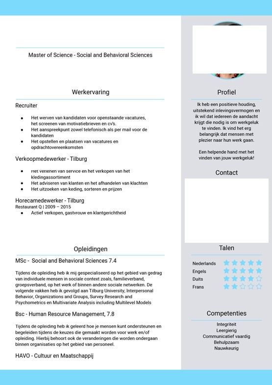 Provide a professional dutch resume, cv by Flexfighter | Fiverr