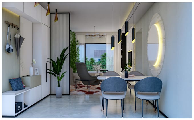 virtually stage real estate photos with realistic interior design