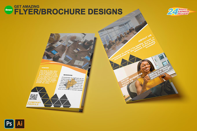design flyer, poster, leaflet and social media post