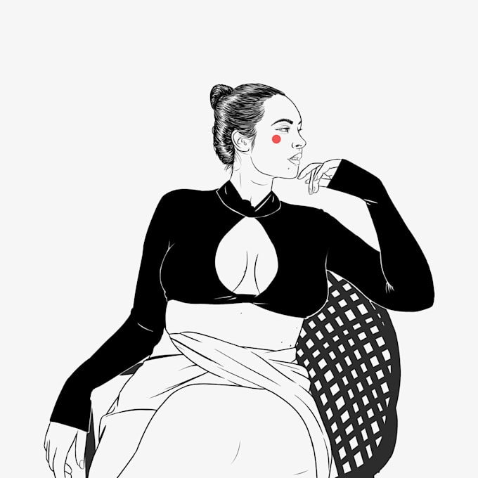 draw digital line art