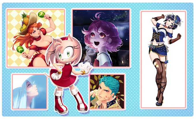 draw you a painterly anime style portrait
