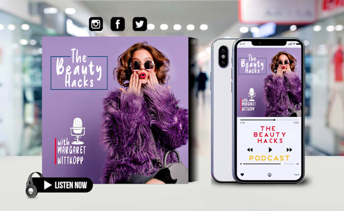 do stunning artwork for your podcast cover art