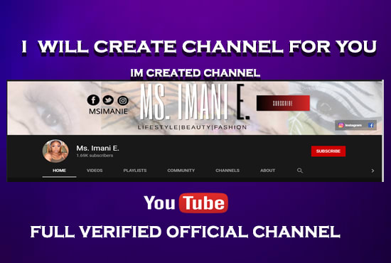 create youtube channel and optimize