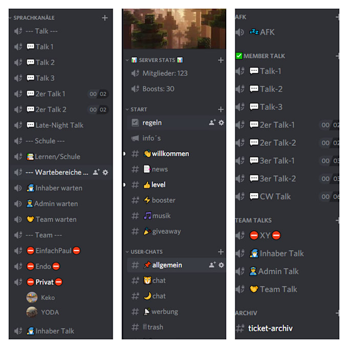 create you a discord server