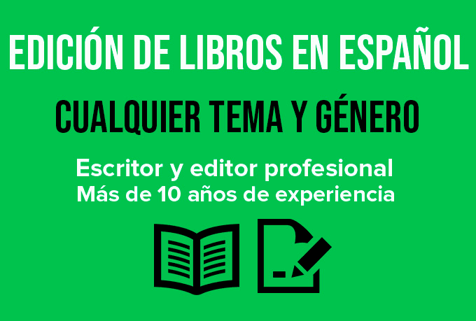 proofread and edit any book in spanish