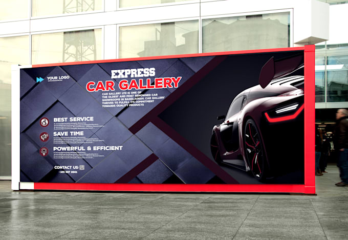 create print ready billboard, banner within 24hrs