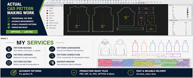 create professional sewing patterns for your apparel business