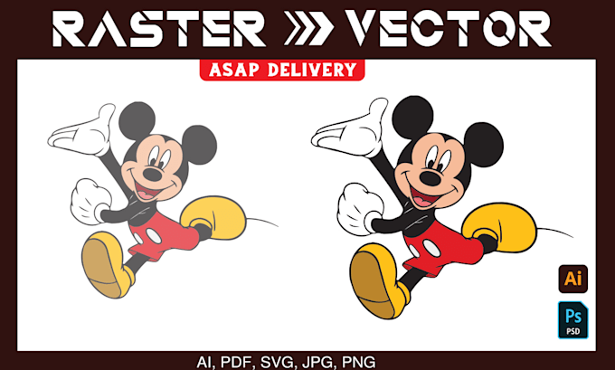 vectorize drawings, logo, and images into print ready files
