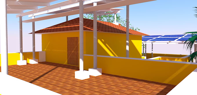 design solar system using sketchup 3d model and simulation