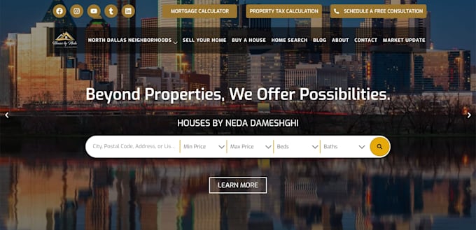 real estate website design and idx integration