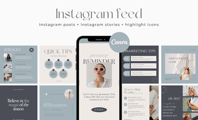 design canva instagram templates for a beautiful feed