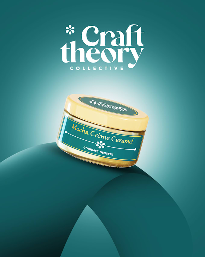 create a custom jar label designs with 3d mockup