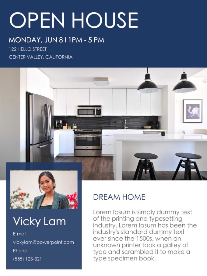 design real estate flyer, postcard, promotional ad