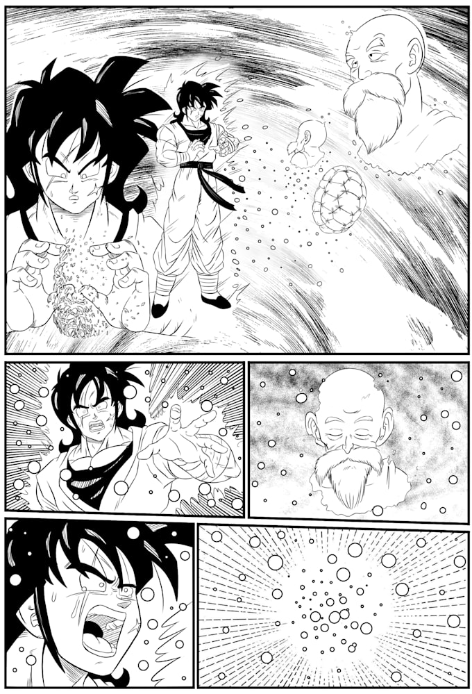 draw you or your comic in dragon ball style