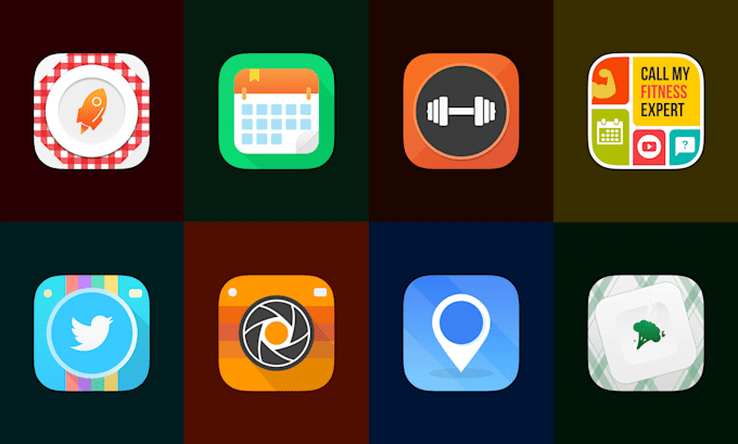 design modern mobile app icon or logo for app or playstore