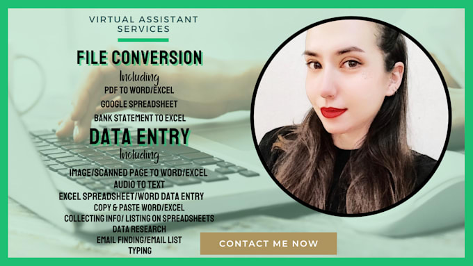convert any files, do data entry, and copy paste for you