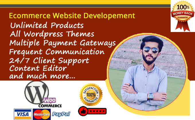 design ecommerce website or online store using woocommerce