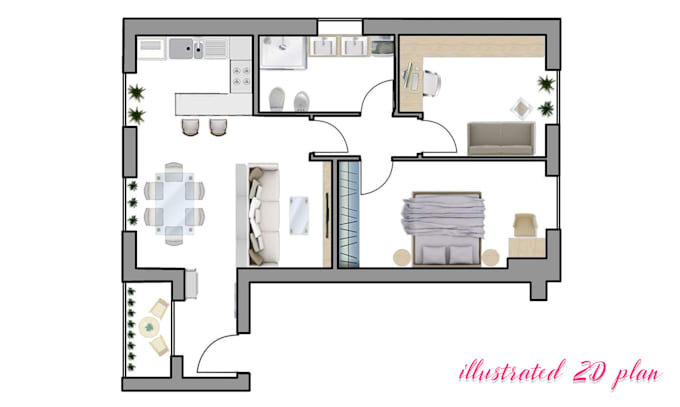 create an ergonomic floor plan with a furniture layout