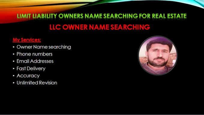 provide accurate owner names of llc with contacts