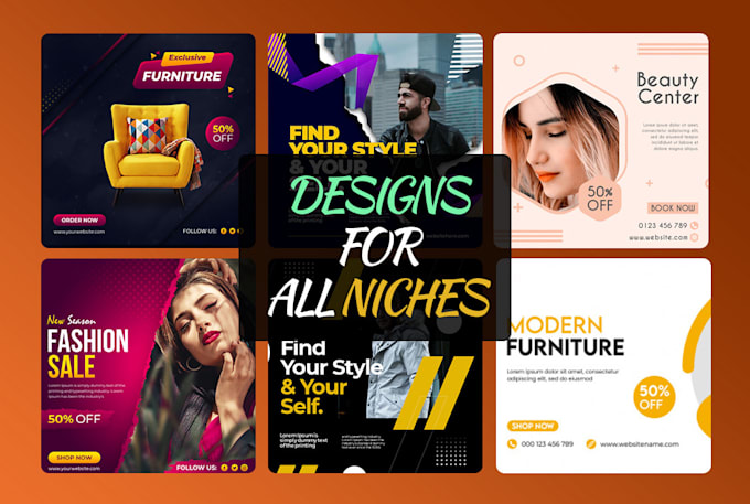 design facebook post, instagram post, social media post