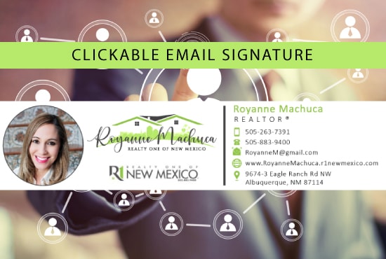 design responsive real estate clickable HTML email signature