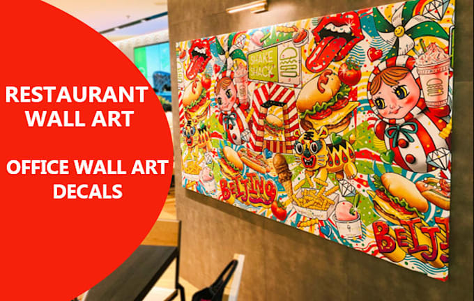 design creative wall art, doodle, decals, murals, canvas