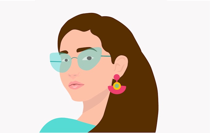 do minimalist vector portrait