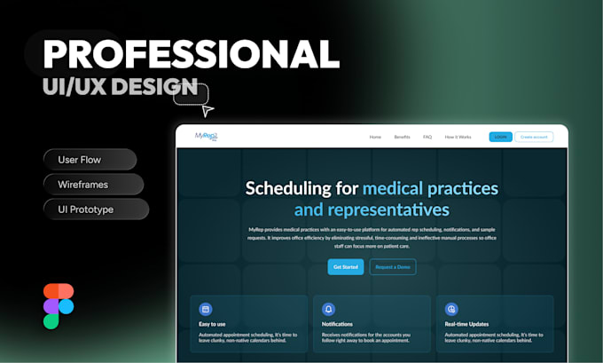 do a UI UX figma design prototype for a website or mobile