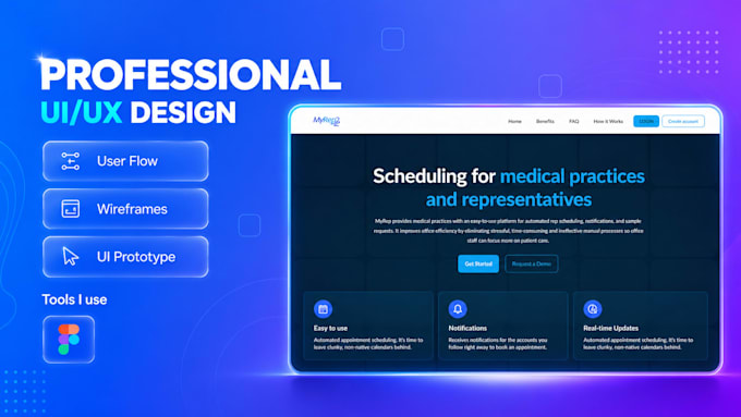 do a UI UX figma design prototype for a website or mobile
