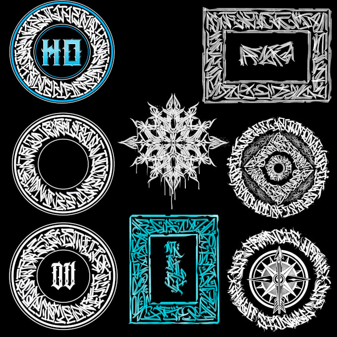 create calligrafitti or handmade lettering logo