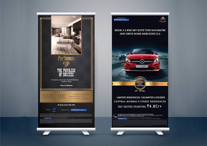 design amazing standee, backdrop for corporates, events etc