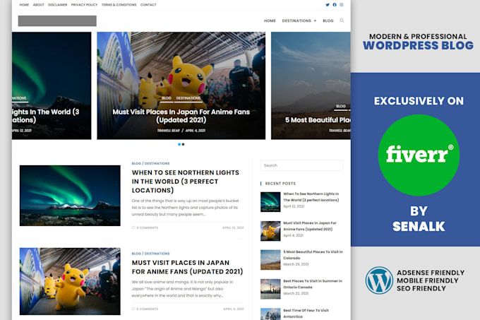 create a prefect wordpress blog