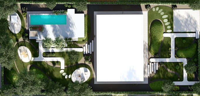 do creative landscape design for your outdoor garden and airbnb