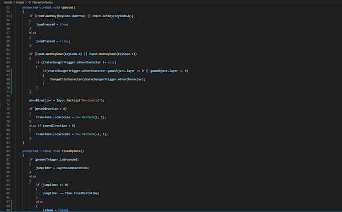 Do scripting for your unity game project by Harueru | Fiverr