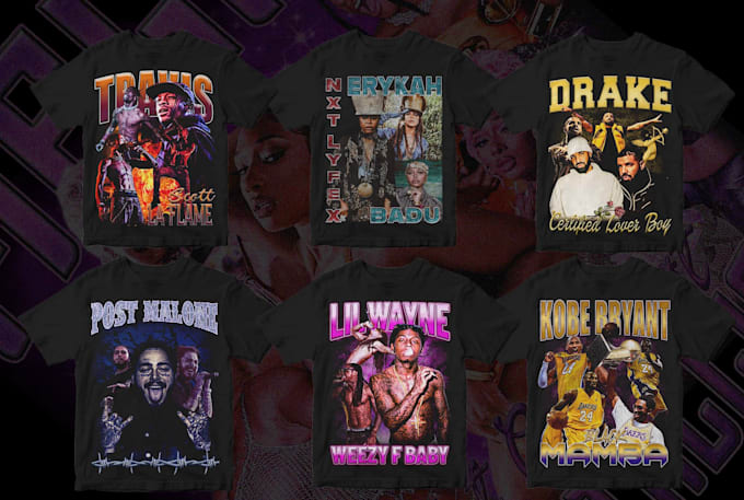 create vintage bootleg rap for your tee
