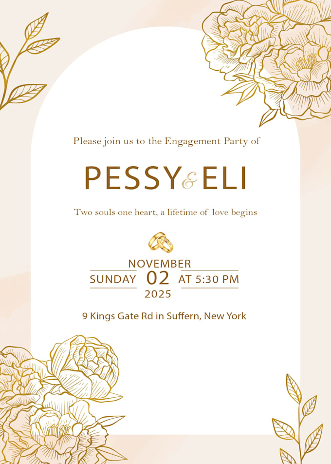 design wedding, engagement and birthday invites