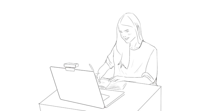 draw 4 frame storyboards or illustration for 5 dollars