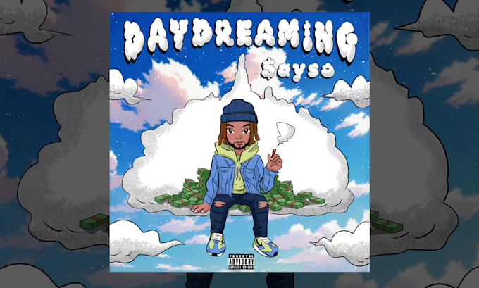 create dope cartoon cover art for your music
