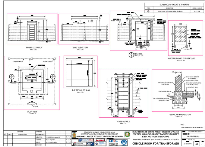 draw architectural and construction floor plan, elevations for permit